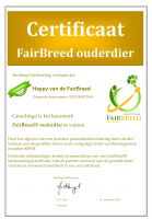 FairBreed® ouderdier certificaat voor uw FairDog®